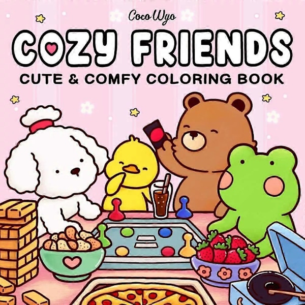 Little Corner/Cozy Friends/Spooky Cutie/Comfy Days/Fuzzy Hygge/Girl Moments Söpö & Mukava Värityskirja Aikuisille ja Teini-ikäisille D