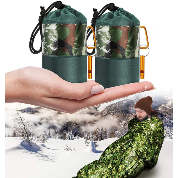 Utrustning för utomhuscamping Multifunktionell lätt sovsäck Grön 200*120CM