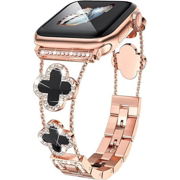 Straps Compatible with Apple Watch Straps 38mm 40mm 41mm Series 9 8 7 6 5 4 3 2 1, Sparkle Diamond Straps, Cute Dressy iWatch Straps.