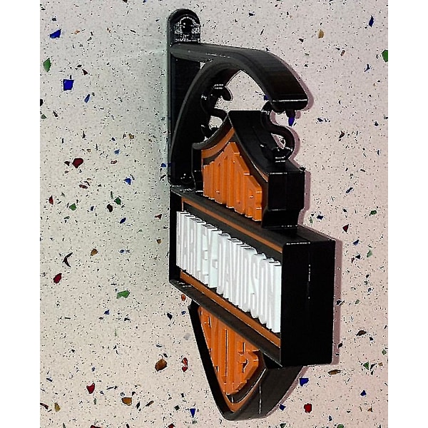 Harley Davidson veggdekorasjon, Harley Davidson logo skilt ornament, Harley Davidson veggdekorasjon, uten LED
