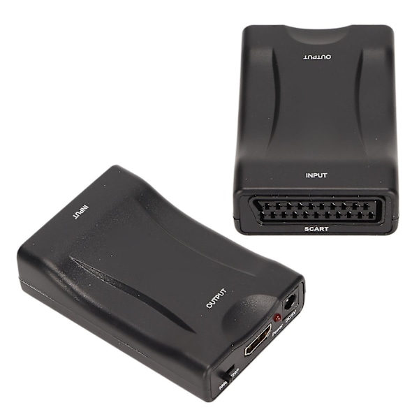 SCART til HD Multi-Format Konverter med USB-kabel - 720P/1080P Output ¨C PAL/NTSC/SECAM