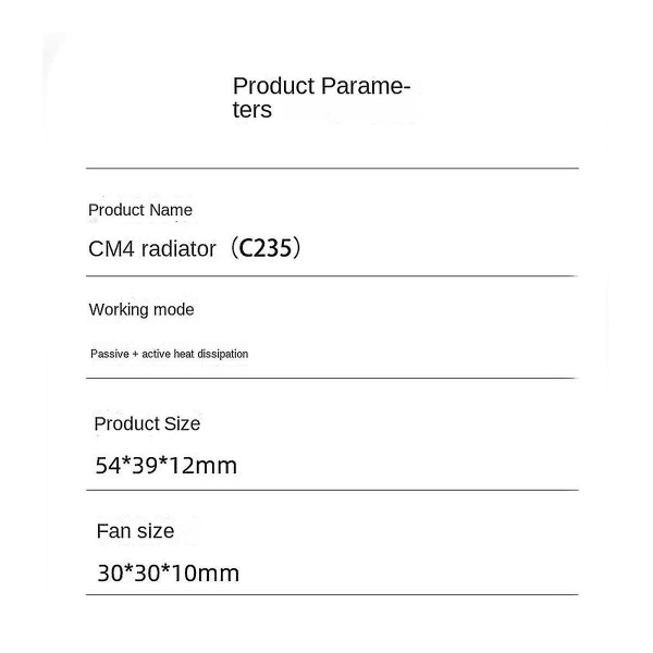 Til Cm4 Radiator Compute Module 4 C235 Cm4 Radiator Skal