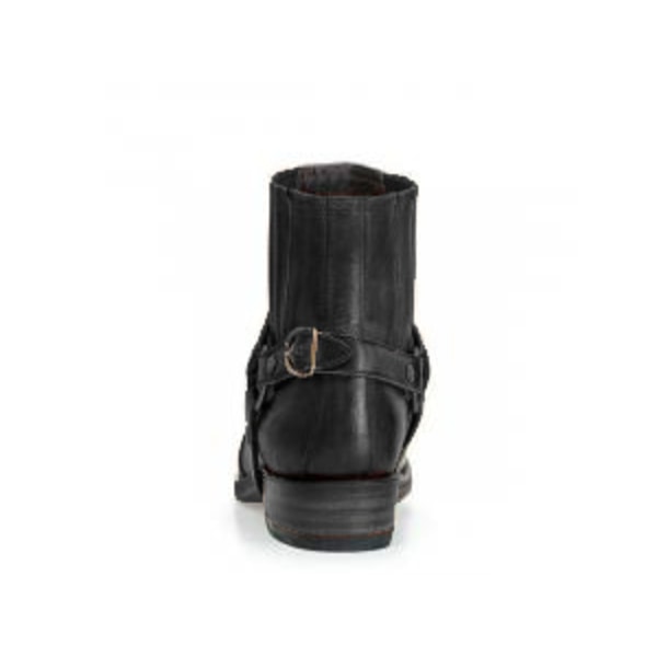 Lännenbootsit miehille, vintage-kirjailut, musta Black 44