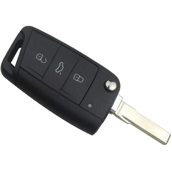 Nøkkelbeskyttelse for VW Polo Golf 7 T-Roc Tiguan Jetta Seat Ibiza Leon Ateca Arona Toledo Skoda Fabia Octavia Karoq - 3-knapps fjernkontroll -FD2--O-