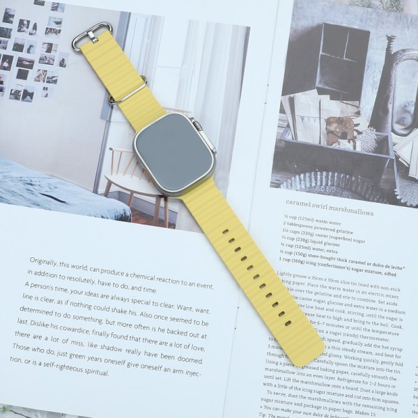 Silikon Armband Ocean-rem kompatibel med Apple Watch-rem för Apple Watch Utra