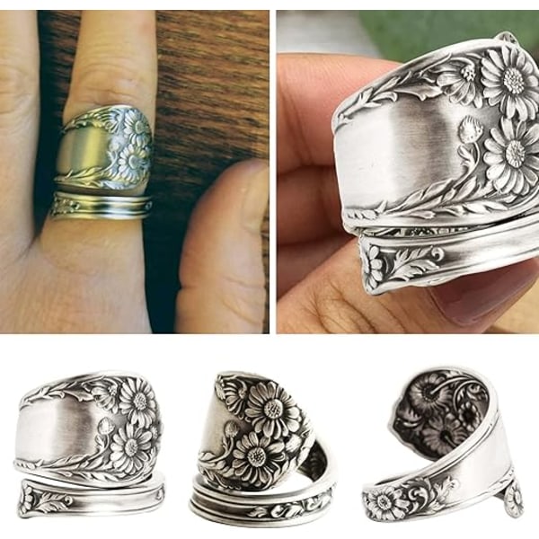 925 Sterling Silver Justerbar Kedjering i Lager, Festringar för Kvinnor (Skedring)