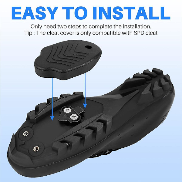 SPD klampebeskyttere, holdbare cykel klampebeskyttere kompatible med SM-SH51 SPD klamper, 1 par {GKS}