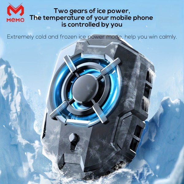 MEMO DLA7 Mobiltelefonkøler til mobiltelefon Køleventilator Radiator til PUBG Game Cool Heat Sink