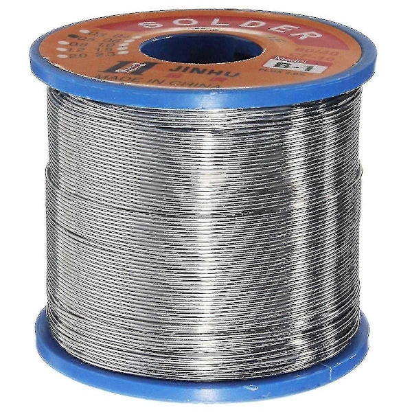 400g 60/40 Loddetråd med tin-bly, harpikskerne, spole, 0,8mm - Perfekt -AD10--O-