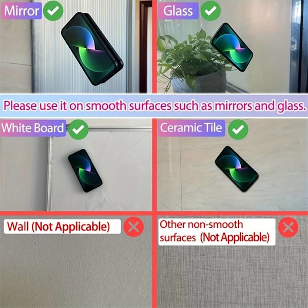 Two Pieces 24 Mini Suction Cups, Universal Non-Slip Grip, Waterproof, Multifunctional Mobile Phone Accessories, Suitable for Various Models white