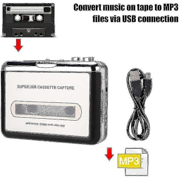2025 Uusi stereokasettisoitin, Walkman kannettava kasettisoitin, kannettavat kuulokkeet tietokoneelle AD10--O-
