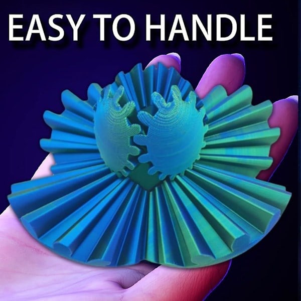 3D-printad Växelspaksknopp Snurrande Kula eller Kub Fidget Leksak Växelspaksknopp Växelspaksknopp Pop Fidget Leksak Stressboll 8cm