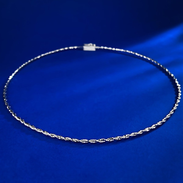 Halsband 925 silverhalsband med hänge 1 krage dam för kvinnor och flickor