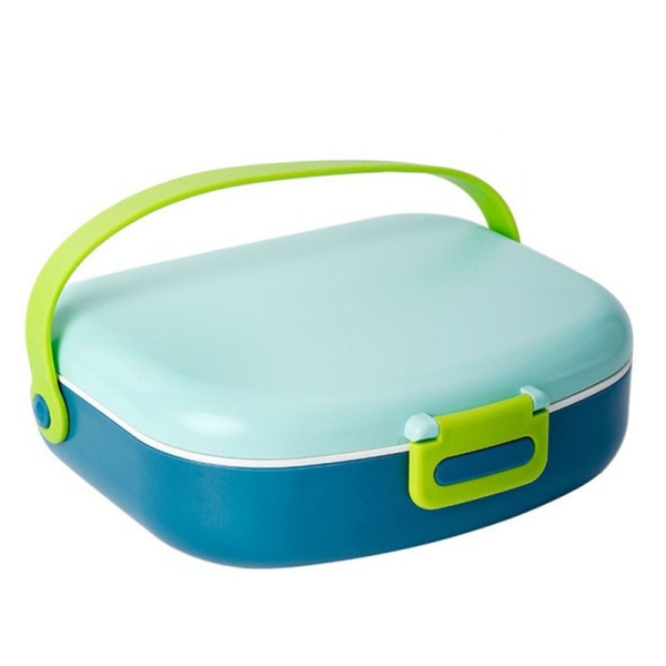 Bento lunch container, lunch box with buckle lock and leak-proof hole portable travel