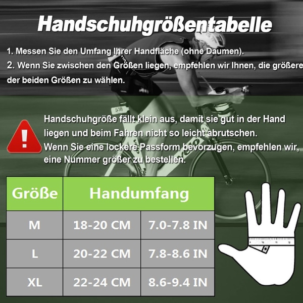 Cykelhandskar Halvfinger, Cykelhandskar Kort finger Sommarcykelhandskar Grön XL