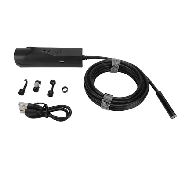 WiFi Borescope 8mm Kamera HD 1080P IP67 Vanntett Trådløs Endoskop Inspeksjonskamera med 6 LED for Android for IOS 3 Meter/9.8ft