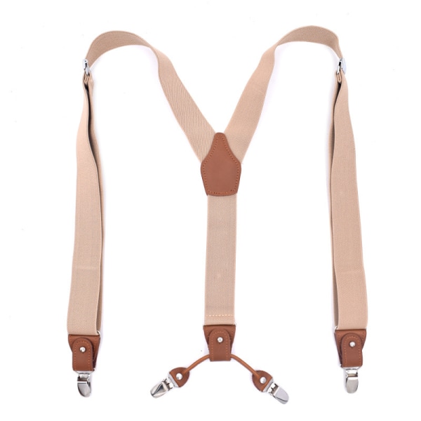 X-formet bred elastisk buksesele med elastisk glidelås og justering, buksesele, buksesele