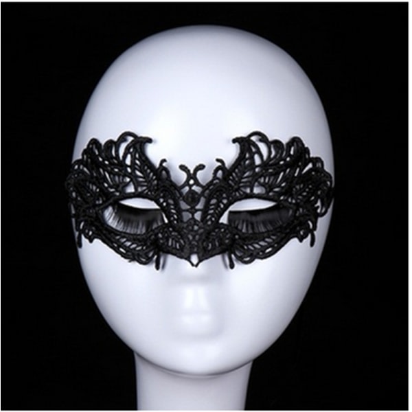 Maskerad maske - Ögonmask - Ansiktsmask Svart