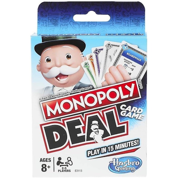 Monopoly Deal Raskt kortspill for familier, barn fra 8 år og 2-5 spillere Puslespill for å styrke vennskapet