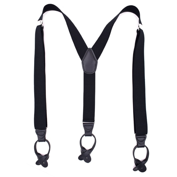 Adjustable length elastic suspender, elastic men's suspender with super strong clip, suspender