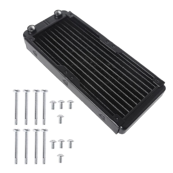 Water Cooling Computer Radiator 10 Pipe Aluminum Heat Exchanger Liquid Cooling