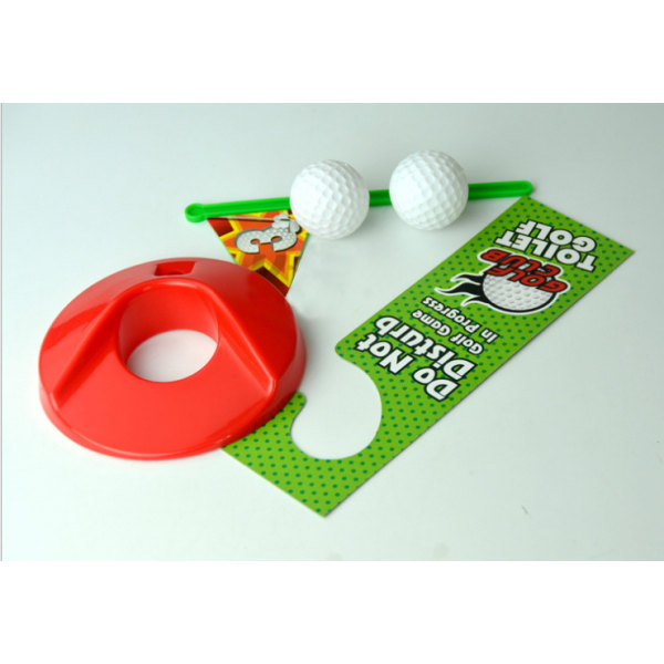 Toalettgolfspel - träna minigolf i toaletter/badrum - bra toaletttid Roliga för golfare
