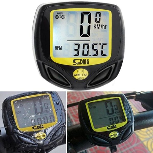 Vattentät Hastighetsmätare Cykel Trådlös Cykeldator Odometer Dator Bt1225