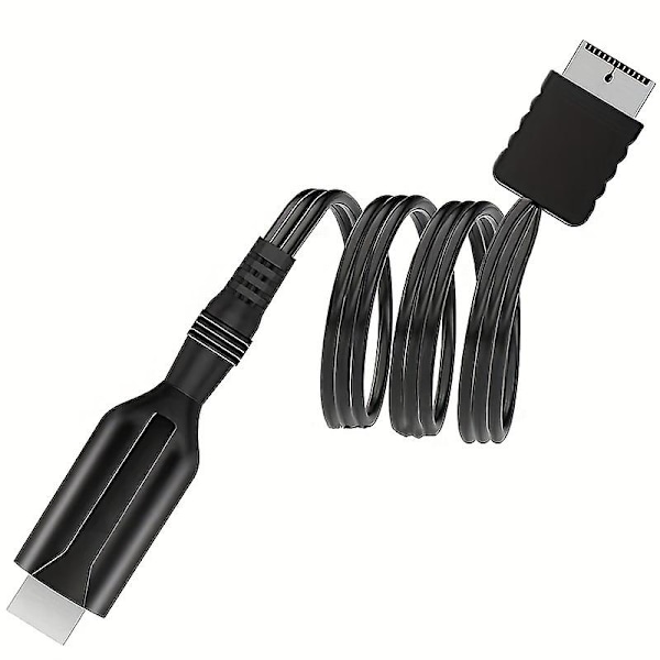 PS2 til HDTV-omformeradapter med lydutgangskabel PS til HD-kabel, HD-kabel for PS2/PS1-konsoll, PS1/PS2 til HD-adapter med RGB-signalutgang, HD-omformer - Forbedre spillopplevelsen din på HDTV og HDTV-skjerm