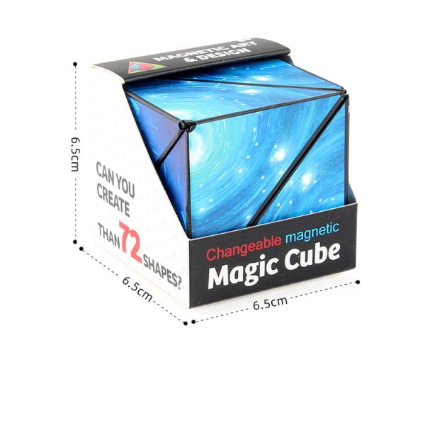 3D Magic Cube Pusselleksaker lahja Shashibo Shape Shifting -laatikko A