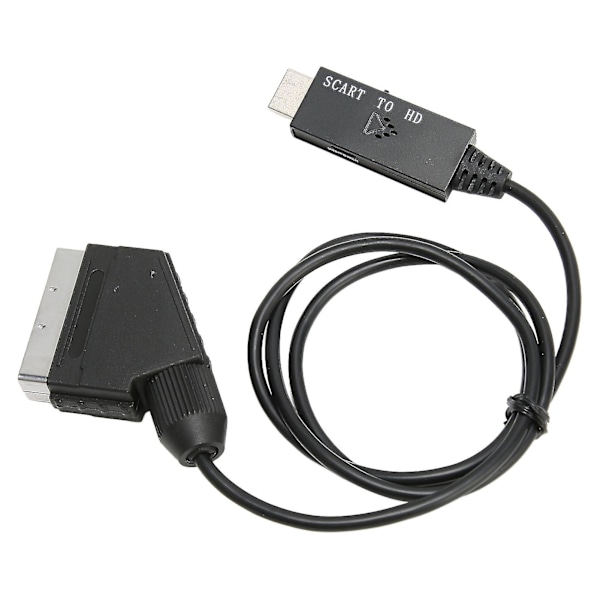 1080P HD SCART til HDMI Konverter Adapter Kabel til Lyd Video, DC 5V