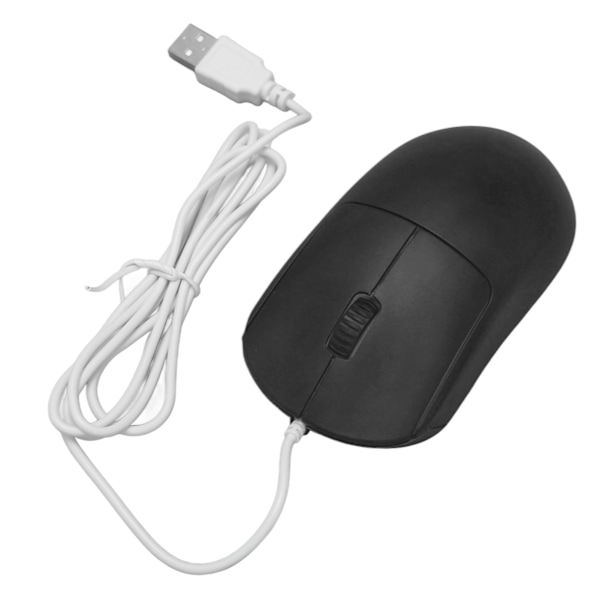 Trådbunden mus optisk 1200DPI USB-port ergonomisk design plug and play datormus för bärbara datorer stationära datorer svart