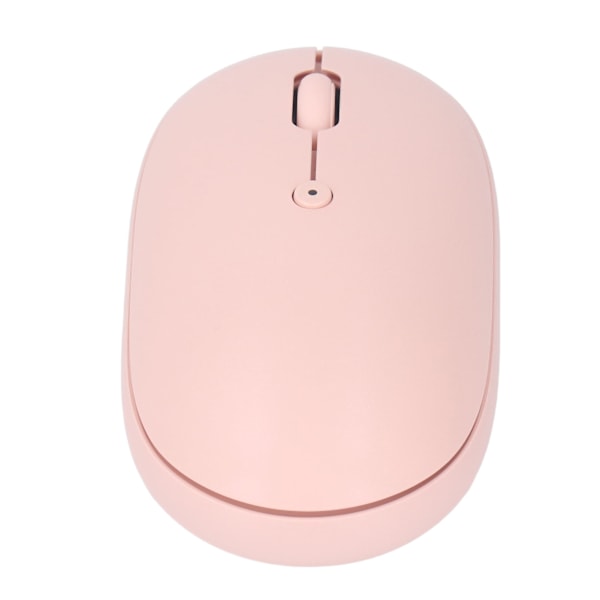 Genopladelig Bluetooth-mus - Lydløs mus med 1600 DPI - Ergonomisk design - Computermus til mobiltelefon, tablet - Universal - Pink