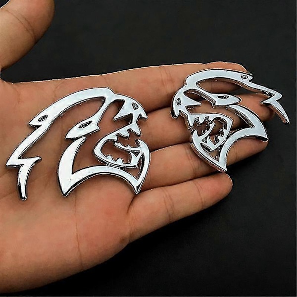 3D Metalli Hellcat Auto Logo Oven Näyttö Sivu Tarrat Badge Koristelu Takaluukku Tunnus Tarra Dodge Challenger Jeep LGL-po- H-04