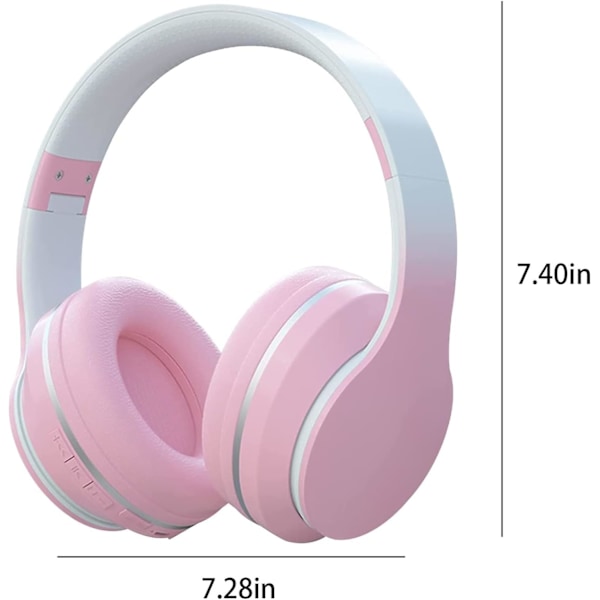 Bluetooth-kuulokkeet, pitkäkestoinen toisto, melunvaimennus, HiFi-stereosoundi, mikrofoni, taitettava, kevyt, langattomat, langalliset kuulokkeet