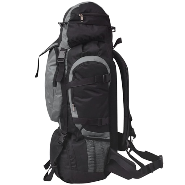 vidaXL Vandringsryggsäck XXL 75 L svart och grå Multicolor multifärg