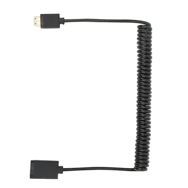 4K 60Hz Mini HD-utgangsadapter Spiral Cable - PVC/Metall - 1,8m - OD3,2mm - TV/Tablet