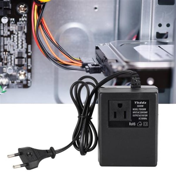 300W Spänningsomvandlare AC 220V-110V Transformator
