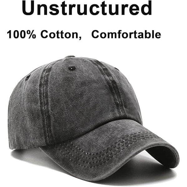 Baseball-lippis Golf Dad Hat Säädettävä Alkuperäinen Klassinen Matala Profiili Puuvilla Hattu Rakentamaton Yksinkertainen Lippi Miehille Naisille
