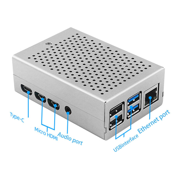 Til Raspberry Pi 4b Computer Radiator Til Kabinet Aluminiumlegering Metalnet Til