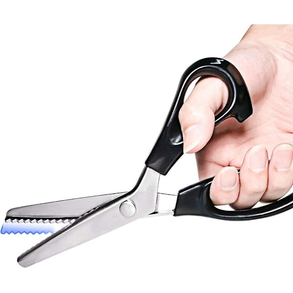 Saks med taggete blader, komfortabelt håndtak, profesjonell