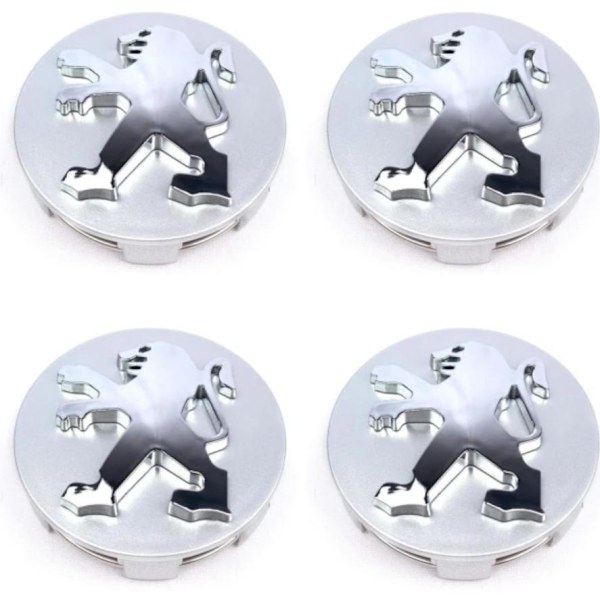 4 kpl Sopii Dongfeng Peugeot 301 307 308 408 508 3008 4008 206 pyörän navan suojus hopeinen keskiökapseli logo 60mm -FD2--O-