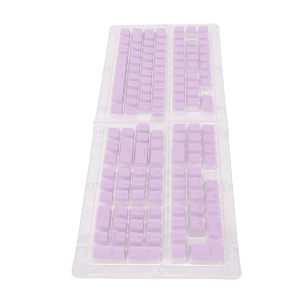 PBT Pudding Keycaps 129 avainta läpikuultava OEM-korkeus Doubleshot-injektio DIY-näppäinhatut mekaanisille näppäimistöille Violetti