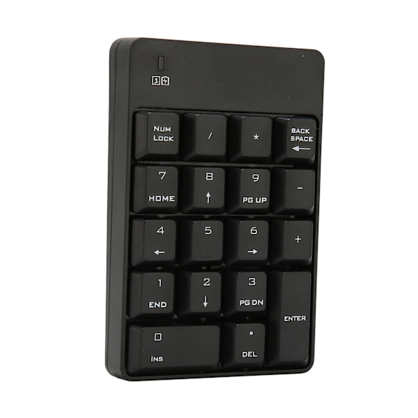 Numerisk tastatur SK 51AG 2.4G trådløs 18 taster blød tryk touch USB nummerblok til hjem arbejde kontor sort