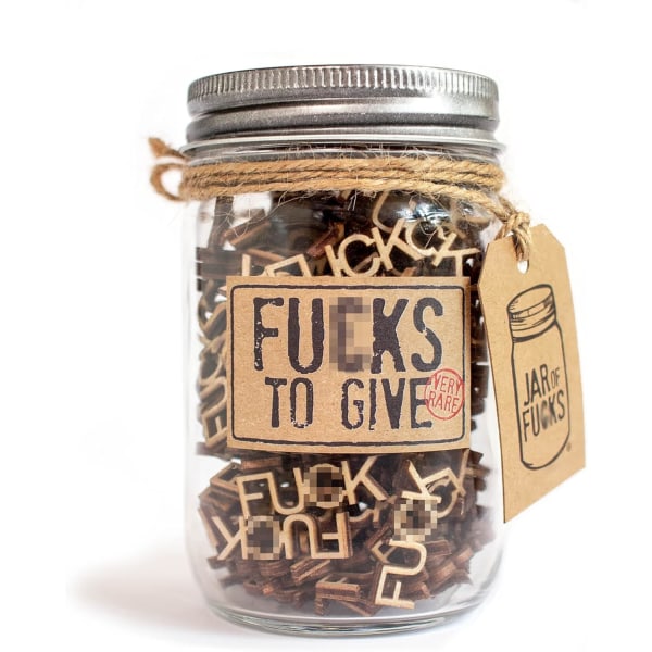 FU*CKS to Give Jar of F Gag Gift Swear Jar