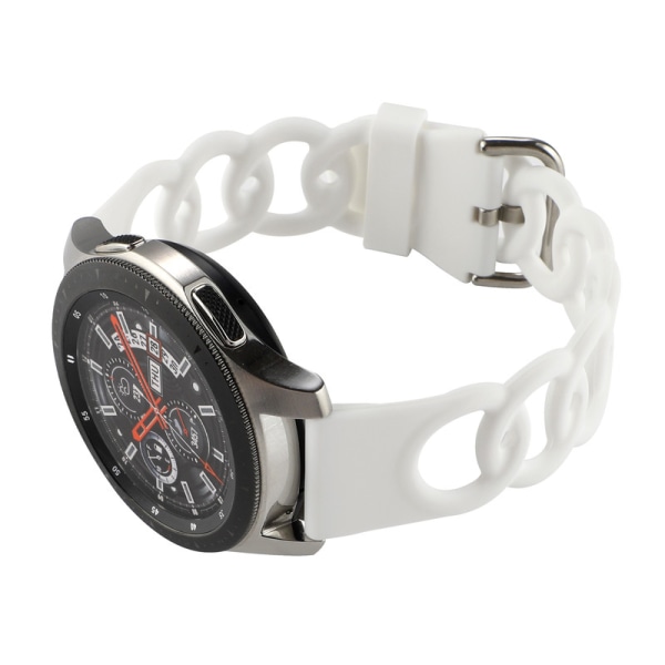 Kompatibel för Samsung Galaxy Watch 3 45 mm armband, 22 mm äkta läderarmband