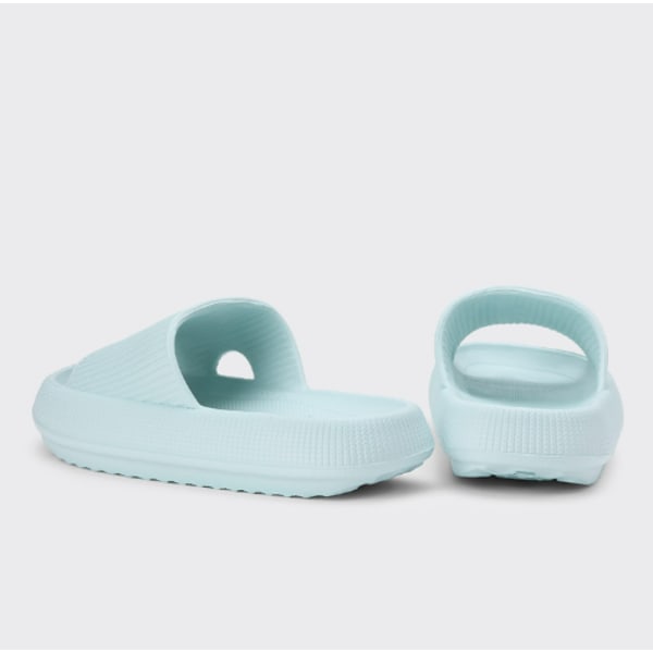 Dame tøfler Sommer tykbund Flade sandaler Indendørs badeværelse Anti-skrid hjemmesko Damesko