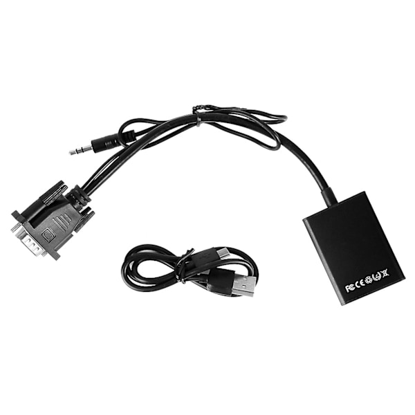 VGA til HDMI-konverteradapterkabel Digital HD 1080P Video Audio Line Analog Signal