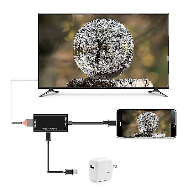 Micro HDMI-sovitinadapterikaapeli Android-puhelimelle HD-televisiolle