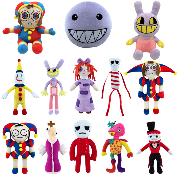 The Amazing Digital Circus Plysch Doll Pomni Plys Legetøj til børn og fans 23cm