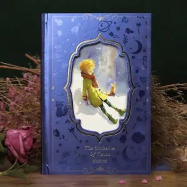 Den lille prinsen målarbok illustrerad dagbok DIY handbok anteckningsbok B